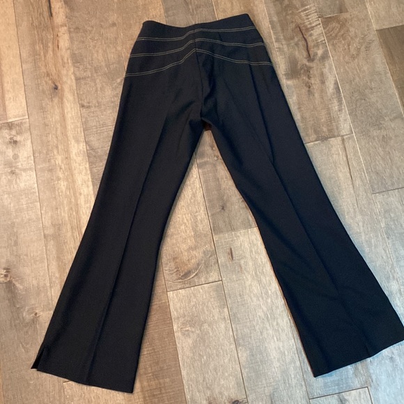 Black with tan detailing BCBG size 0 suit pants (matches listed suit jacket) - Picture 4 of 7